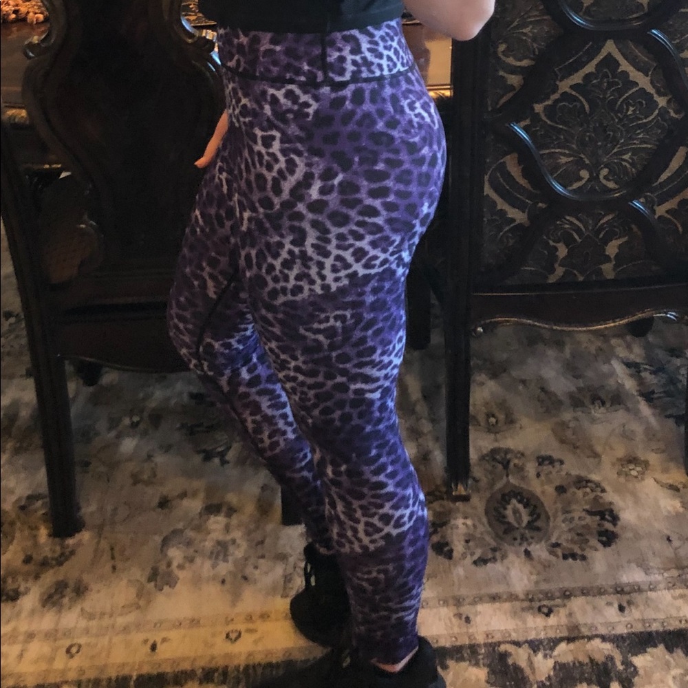 Spiritual gangster purple cheetah leggings